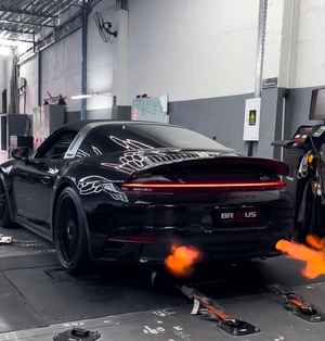 Porsche 911 GTS no dinamômetro Servitec - Bravus Performance